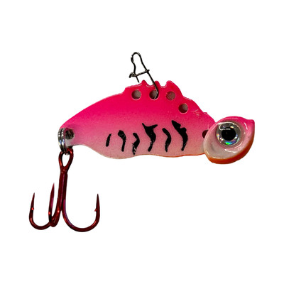 JB Lures Tung Bug Blade Bait Glow Pink Tiger