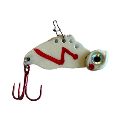 JB Lures Tung Bug Blade Bait Glow Red Bloodline