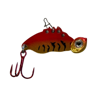 JB Lures Tung Bug Blade Bait Gold Hot Red Tiger