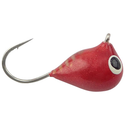 Fiskas Hand-Painted Wolfram Tungsten Jig Red Metallic