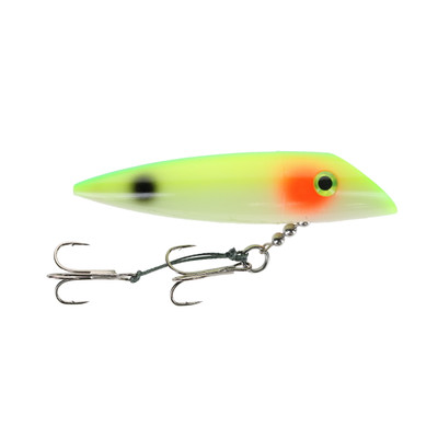 Silver Horde Cut Plugs Glow Yellow Tail