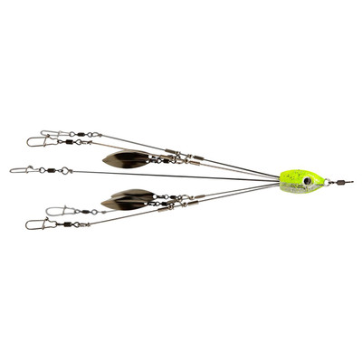Brown Dog Tackle Umbrella Rigs Chartreuse Flash