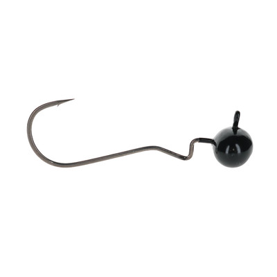 SPRO Skip Gap Shaky Head Football Jighead - 3/0 Hook Black