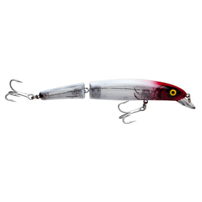 Bomber Saltwater Jointed Long A Hardbait Silver Flash-Red Head