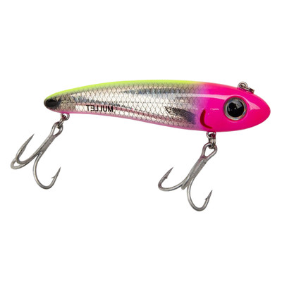 Bomber Saltwater Mullet Twitchbait Silver Flash-Pink-Chartreuse