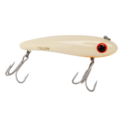 Bomber Saltwater Mullet Twitchbait Bone-Orange Throat
