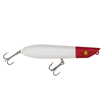 Cotton Cordell Pencil Popper Topwater Lure Pearl/Red Head