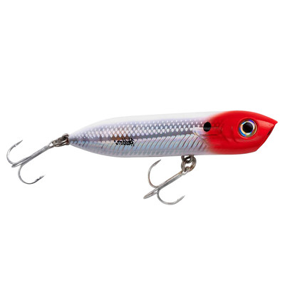 Heddon Saltwater Chug'n Spook Jr. Topwater Lure Redhead Flash