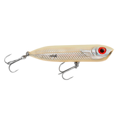 Heddon Saltwater Chug'n Spook Jr. Topwater Lure Bone-Silver