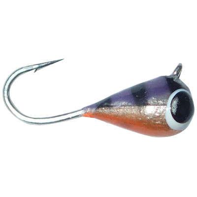 Fiskas Hand-Painted Wolfram Tungsten Jig Blueberry Stripe