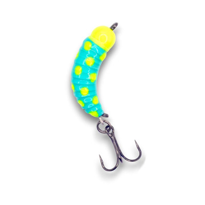 Kenders Tungsten Mighty Maggot XL Turqouise Chartreuse Wonderbread Glow