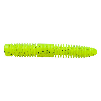 Yamamoto Ned Slinko Worm Chartreuse w/ Black Flake