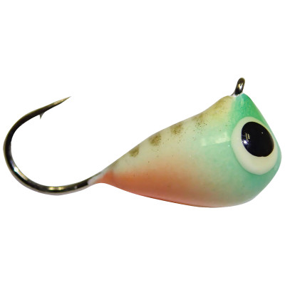 Fiskas Hand-Painted Wolfram Tungsten Jig Glow Green Face