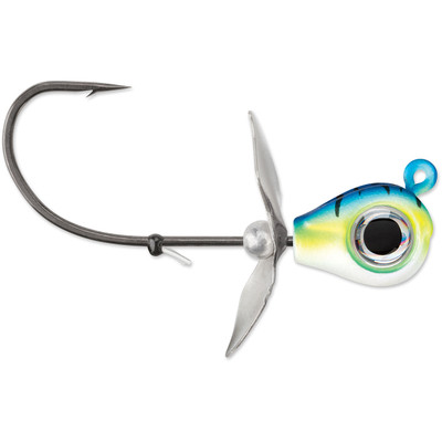 VMC Snitch Jig Spinhead Blue Fire UV