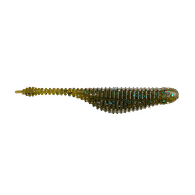 Great Lakes Finesse Micro Drop Minnow Green Pumpkin Blue
