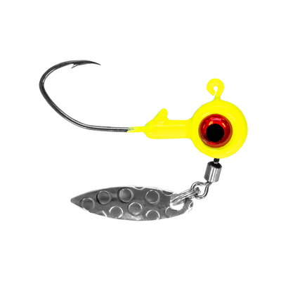 Bonehead Bladed Underspin Jig Head Chartreuse
