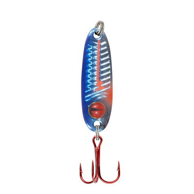 Northland Tungsten Forage Jigging Spoon Blue Racecar
