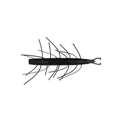 Big Bite Baits Scentsation Fuzzy Stick Soft Bait Black