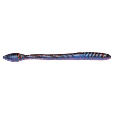 Strike King KVD Perfect Plastics Fat Baby Finesse Worm Tequila Sunrise Orange Flake