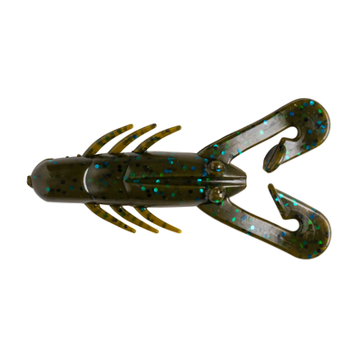 YUM Hammer Craw Soft Bait Green Pumpkin Blue Flake