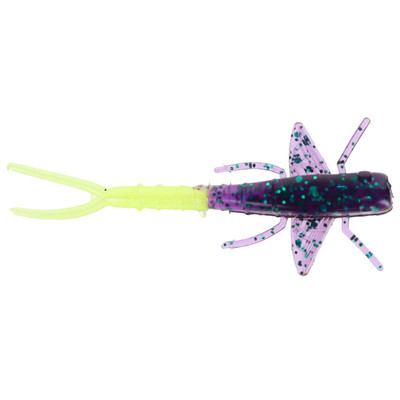 Bobby Garland Mayfly Soft Bait Junebug/Pearl Chartreuse
