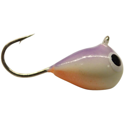 Fiskas Hand-Painted Wolfram Tungsten Jig Purple Back Glow