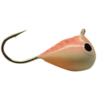 Fiskas Hand-Painted Wolfram Tungsten Jig Glow Pink Back