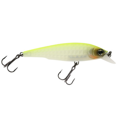 Yo-Zuri 3DR-X Jerkbait Minnow Matte Ghost Pearl Chart Back
