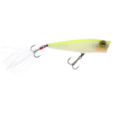 Yo-Zuri 3DR-X Popper Topwater Bait Matte Ghost Pearl Chart Back
