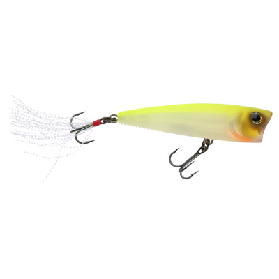 Yo-Zuri 3DB Popper Topwater Bait Matte Ghost Pearl Chart Back