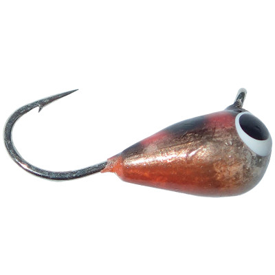 Fiskas Hand-Painted Wolfram Tungsten Jig - Tangerine Stripe