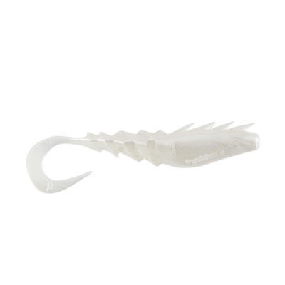 Berkley Gulp! Saltwater Nemesis Prawn Curl Tail Pearl White
