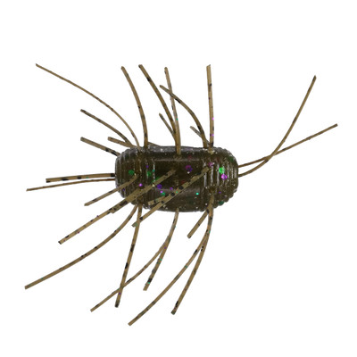 Yamamoto Fuzzy Nut Soft Bait Green Pumpkin w/ Green/Purple Flake