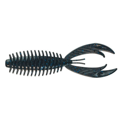 Big Bite Baits Fighting Craw Black Blue Flake