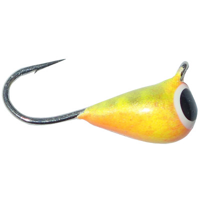 Fiskas Hand-Painted Wolfram Tungsten Jig - Yellow-Red