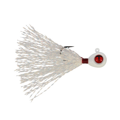 Northland Tungsten Crappie Queen Panfish Jig - Size 6 Hook Super Glo White