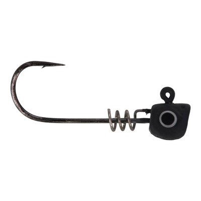 Buckeye Lures Scoop Head Jig Head - 2/0 Hook Matte Black
