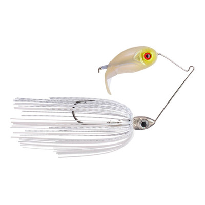 Buckeye Lures Bubbler Blade Topwater Lure White