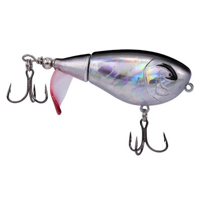 Bill Lewis Baby Bubbler Topwater Lure Chrome Black Shad