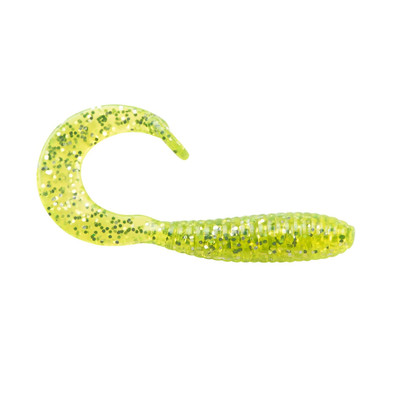Bobby Garland Hyper Grub Soft Bait Chartreuse Silver