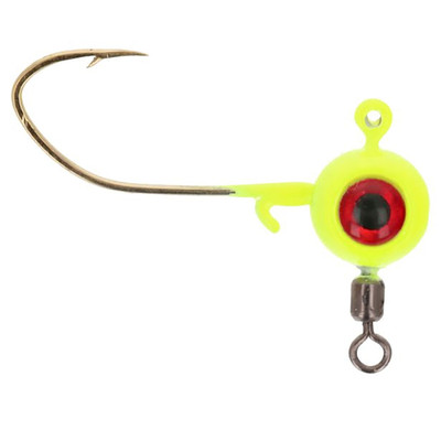 Eagle Claw Ladder Jig with Powerlight Swivel Chartreuse