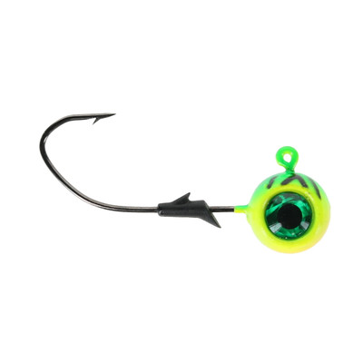 Eagle Claw Lazer Sharp Pro-V Eagle Eye Ball Jig Head Firetiger