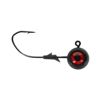 Eagle Claw Lazer Sharp Pro-V Eagle Eye Ball Jig Head Matte Black