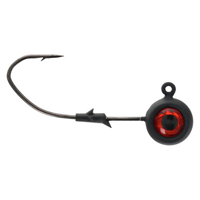 Eagle Claw Lazer Sharp Pro-V Tungsten Pill Jig Head Matte Black
