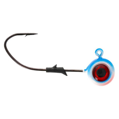 Eagle Claw Lazer Sharp Pro-V Tungsten Pill Jig Head Blue Moon Glow