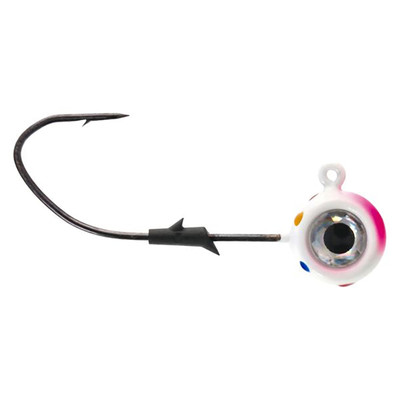 Eagle Claw Lazer Sharp Pro-V Tungsten Pill Jig Head Pink Wonderbread Glow