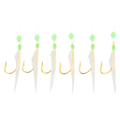 Eagle Claw Hage Fish Skin Sabiki Rig Glow Head