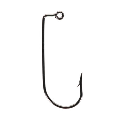 Eagle Claw Aberdeen Non Offset Jig Hook - Bulk Pack Platinum Black