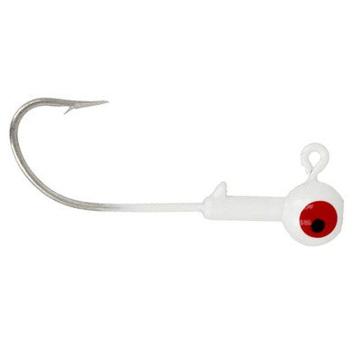 Eagle Claw Saltwater Ball Head Jig Heads White