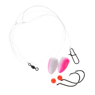 Eagle Claw Lazer Sharp Pompano Bullet Float Rig - Pink-White